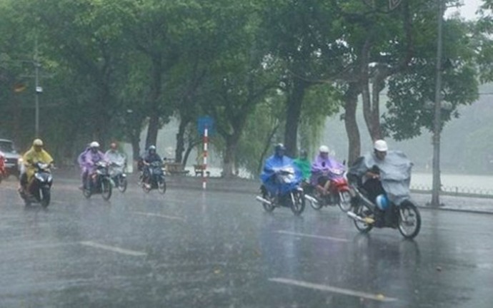 Đêm nay Hà Nội sẽ có mưa vừa đến mưa to