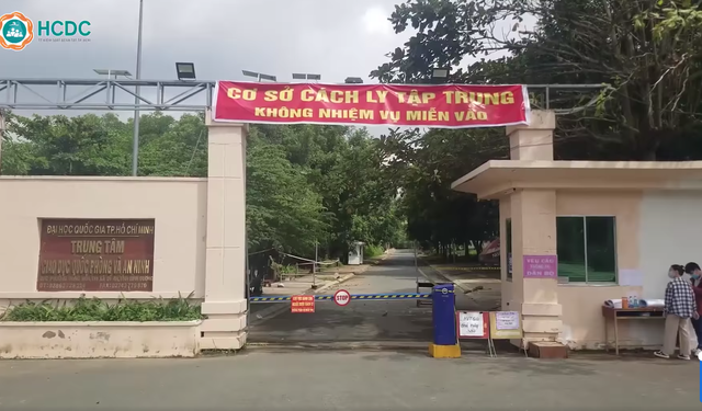  Khu cách ly tập trung ở Đại học Ngoại ngữ - Tin học TP Hồ Chí Minh.