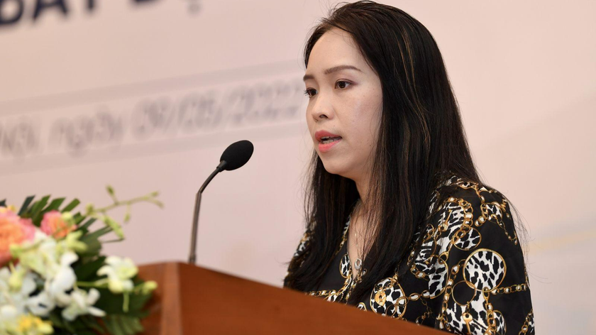  Bà Hoàng Hải Anh, Phó Chủ tịch kiêm Tổng Thư ký Hiệp hội Kinh doanh Chứng khoán Việt Nam 
