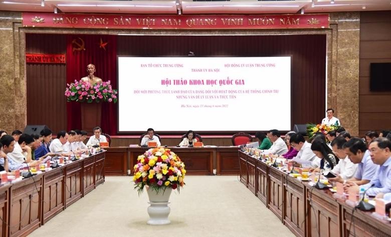 Hội thảo khoa học quốc gia “Đổi mới phương thức lãnh đạo của Đảng đối với hoạt động của hệ thống chính trị - những vấn đề lý luận và thực tiễn”.