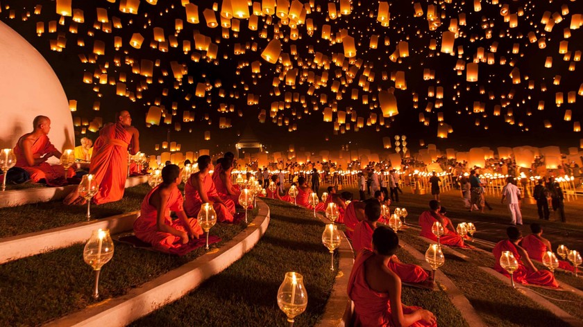 Lễ hội đèn trời nổi tiếng của Thái Lan. 