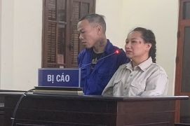 Bị cáo Phạm Văn Hùng và Nguyễn Thị Hương tại toà