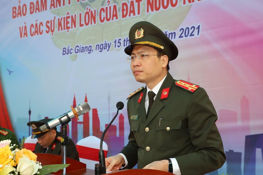 Đại tá Nguyễn Quốc Toản, Bí thư Đảng ủy, Giám đốc Công an tỉnh phát Mệnh lệnh tấn công, trấn áp tội phạm 