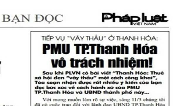 Chủ tịch UBND tỉnh Thanh Hóa chỉ đạo xử lý vụ “vây thầu“