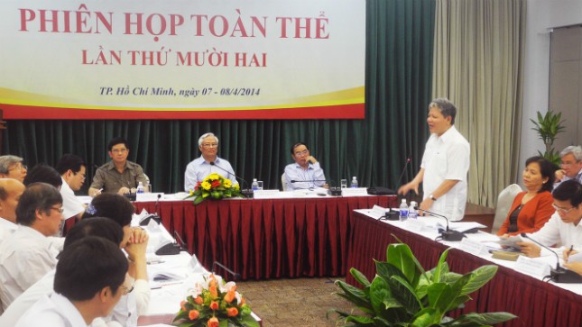 Bộ trưởng Hà Hùng Cường phát biểu tại phiên họp