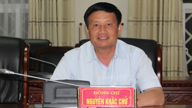 Phó Bí thư Tỉnh ủy, Chủ tịch UBND tỉnh Lai Châu Nguyễn Khắc Chử