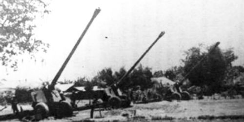 Trận địa pháo 130mm pháo kích Bộ Tổng tham mưu Quân đội Sài Gòn sáng 30/4/1975