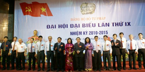 Ban Chấp hành Đảng bộ Bộ Tư pháp nhiệm kỳ 2010-2015