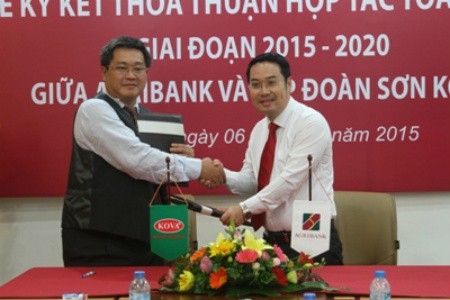 Agribank và Tập đoàn Sơn Kova ký kết hợp tác