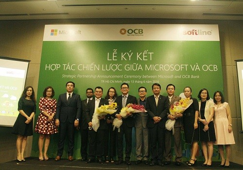 OCB kí kết hợp tác chiến lược tập đoàn Microsoft