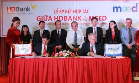 Lãnh đạo hai bên tham gia ký kết. (Nguồn: HDBank)