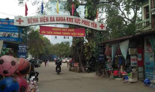 Bệnh viện đa khoa khu vực Phúc Yên nơi bà Hạt nhập viện