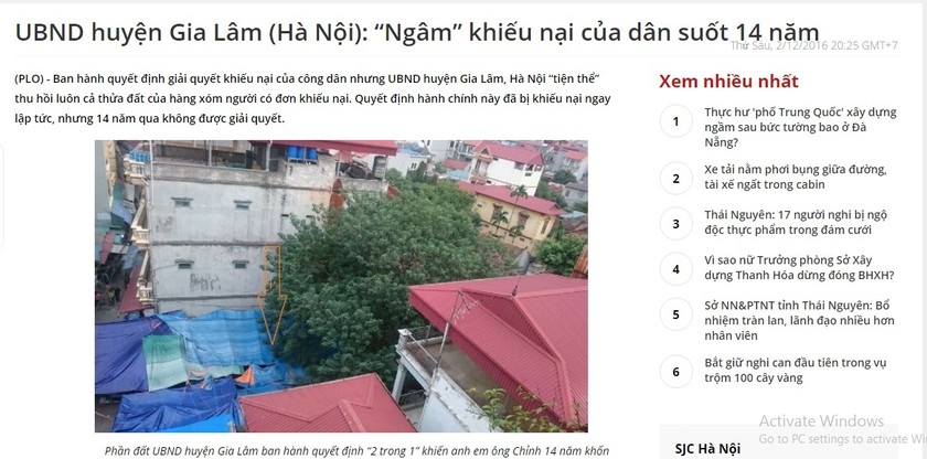 Quyết định của UBND huyện Gia Lâm khiến hơn 14 năm nay anh em ông Chỉnh khốn đốn