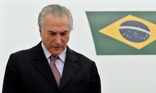 Tổng thống Brazil Michel Temer. Ảnh: EPA/TTXVN