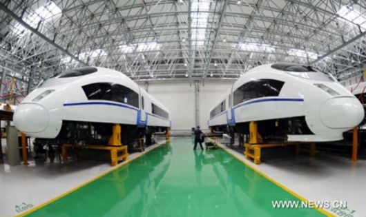 Một nhà máy sản xuất của China CNR tại Trường Xuân, thủ phủ tỉnh Cát Lâm, đông bắc Trung Quốc