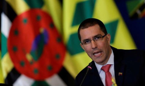 Ngoại trưởng Venezuela Jorge Arreaza. Ảnh Reuters