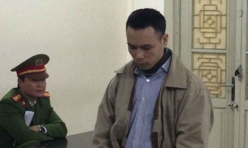 Hà Quang Thắng tại phiên tòa sơ thẩm. Ảnh VOV