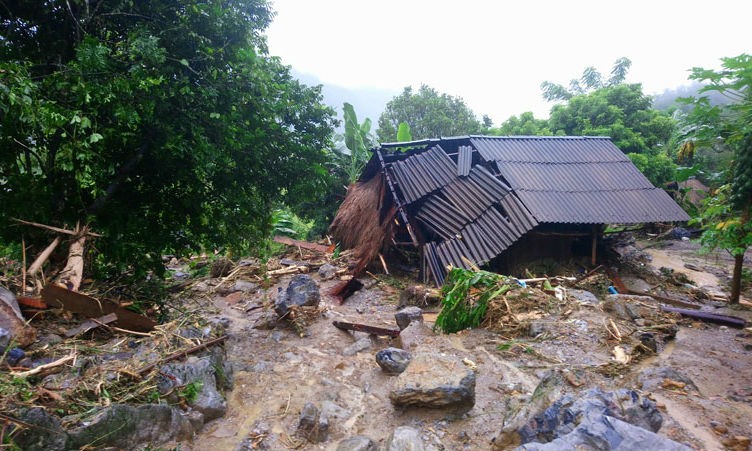 Một hình ảnh ghi lại tại huyện Đà Bắc sau cơn mưa lũ lịch sử