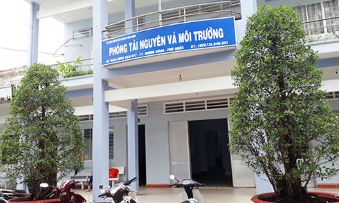 Phòng TN&MT huyện Phúc Quốc. Ảnh nguồn Internet