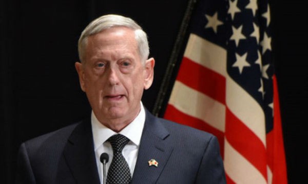 Bộ trưởng Bộ Quốc phòng Mỹ James Mattis. Ảnh: Getty/VTV