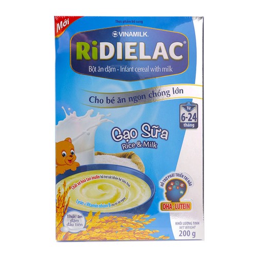 Bột ăn dặm Ridielac Alpha Sữa – Ngũ Cốc: Có gì đặc biệt?