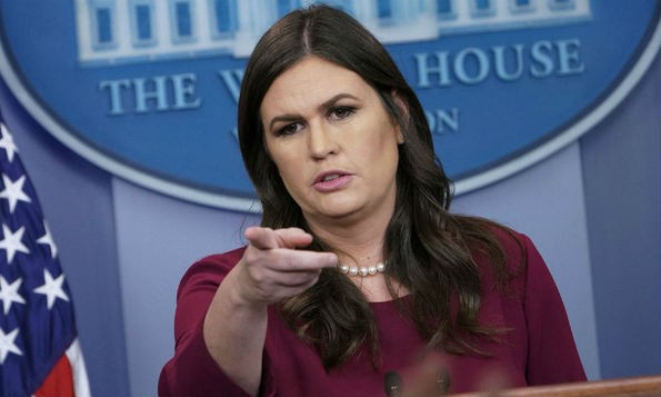 Người phát ngôn Nhà Trắng Sarah Sanders. Ảnh: The Hill