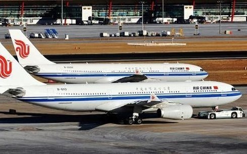 Các máy bay của hãng hàng không Air China.
Ảnh VOV