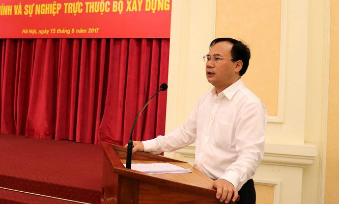 Ông Nguyễn Văn Sinh, Thứ trưởng Bộ Xây dựng. Ảnh VNN
