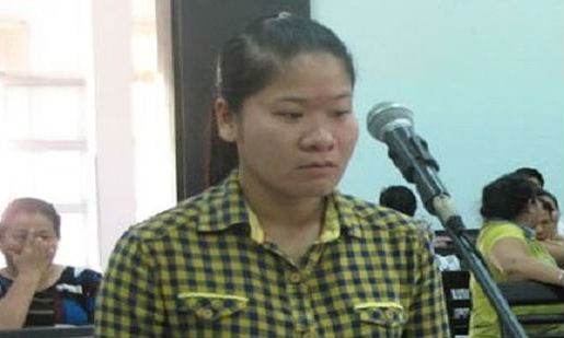 Bị cáo Trang tại một phiên xét xử
