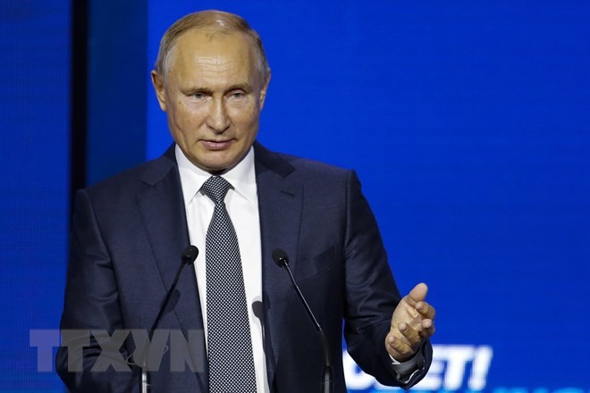 Tổng thống Nga Vladimir Putin. (Nguồn: AFP/TTXVN)