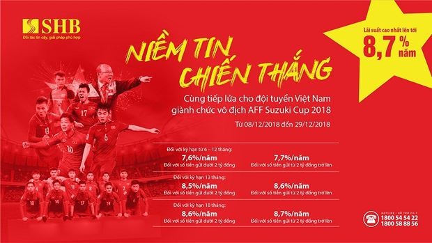 Nhà băng “mượn” AFF Cup tăng lãi suất huy động