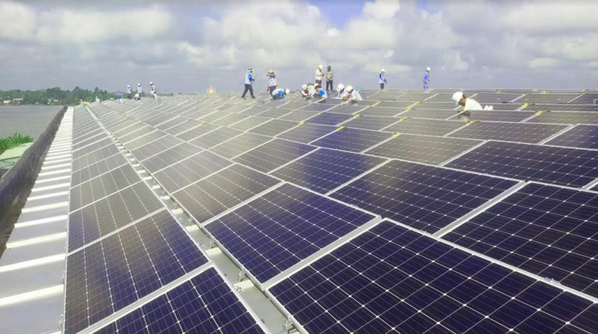 Dự án Sao Mai Solar PV1 đang được Sao Mai triển khai gấp rút