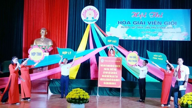 Hội thi hòa giải viên giỏi, huyện Lạc Thủy (Hòa Bình) lần thứ V, năm 2019 
(Ảnh minh họa)