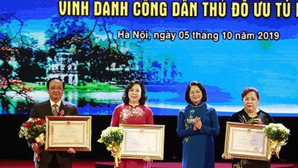 Biểu dương điển hình tiên tiến, người tốt, việc tốt tiêu biểu, Công dân Thủ đô ưu tú năm 2019