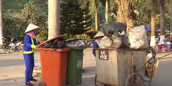 Tỷ lệ phân rác tại nguồn của thành phố Lào Cai đạt 96,8% (Ảnh. Báo Lào Cai)