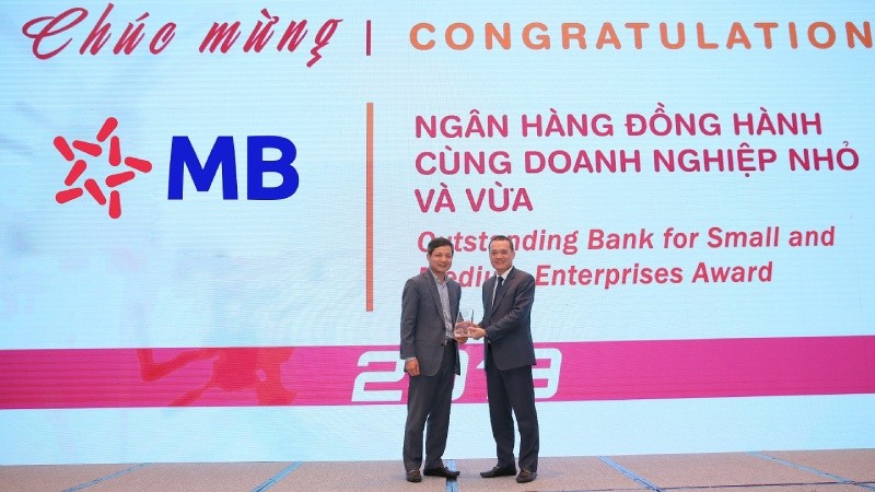 MB nhận giải  ngân hàng đồng hành cùng doanh nghiệp nhỏ và vừa