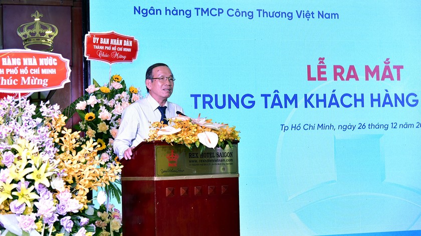 Phó Giám đốc NHNN TP.HCM phát biểu tại Lễ ra mắt Trung tâm khách hàng phía Nam
