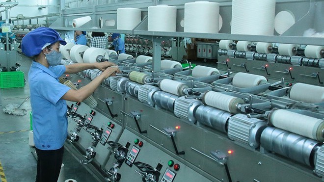 Một mô hình sản xuất dệt may của doanh nghiệp FDI tại Việt Nam.