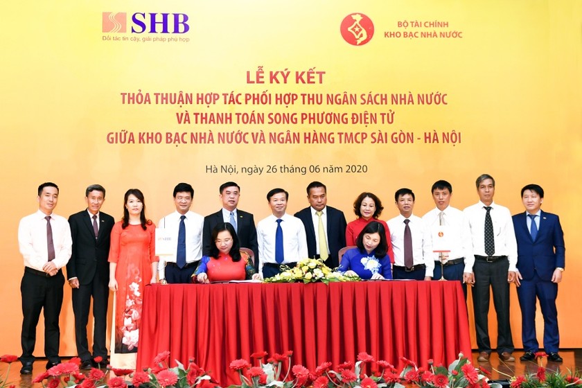 Kho bạc Nhà nước và SHB hợp tác phối hợp thu ngân sách và thanh toán song phương