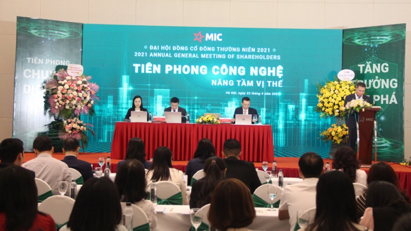 Đại hội đồng cổ đông thường niên Bảo hiểm Quân đội (MIC) 2021