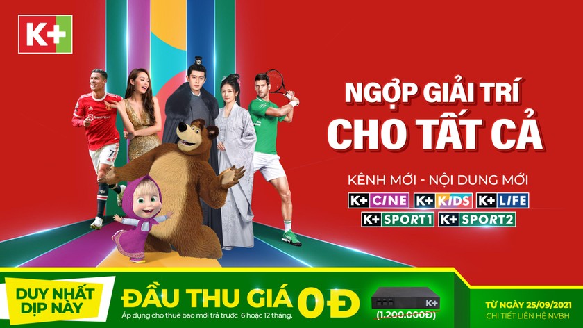 K+ tái cấu trúc 4 kênh mang thương hiệu riêng