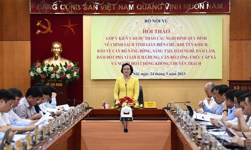 Quang cảnh Hội thảo góp ý kiến.