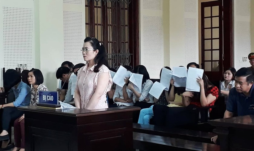 Nguyễn Thị Lam tại phiên tòa.