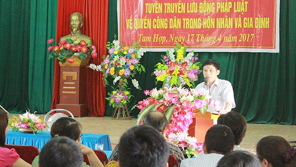 Hoạt động tuyên truyền PBGDPL trên địa bàn tỉnh Nghệ An luôn được quan tâm.