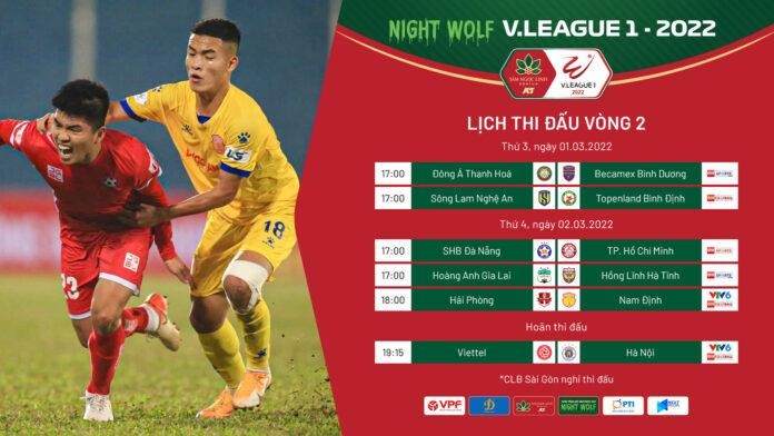 Lượt 2 V.League sẽ diễn ra trong chiều nay (1/3).