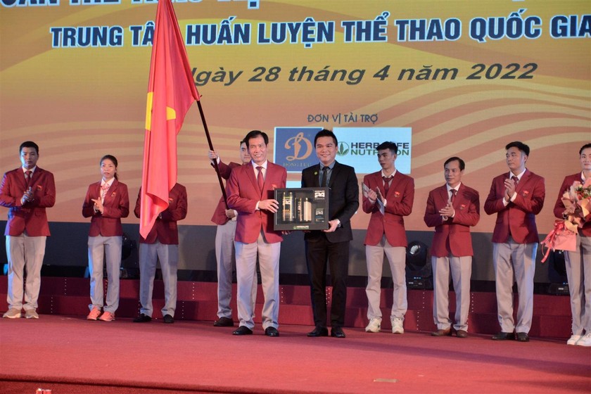 Ông Trần Đức Phấn, tại Lễ xuất quân đoàn TTVN