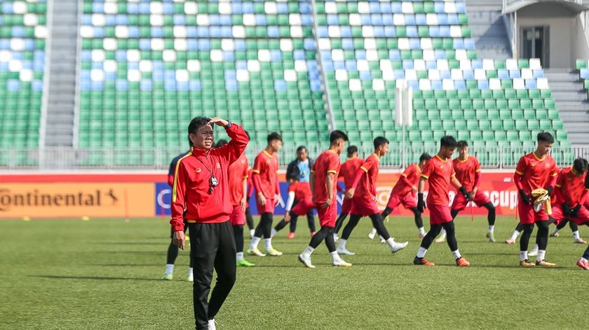 HLV Hoàng Anh Tuấn: “Bí quyết của U20 Việt Nam là sự tôn trọng, quyết tâm và chiến đấu” (ảnh VFF) 