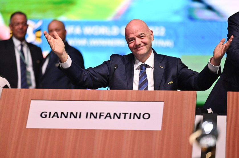 Ông Gianni Infantino tái đắc cử Chủ tịch FIFA nhiệm kỳ 2023- 2027. (ảnh FIFA) 
