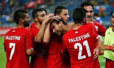 Chiều 8/9, đội tuyển Palestine đã có mặt tại Nam Định để chuẩn bị cho trận đấu giao hữu quốc tế với đội tuyển Việt Nam, ảnh VFF