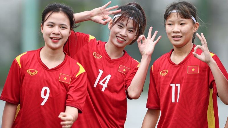 U17 nữ Việt Nam chuẩn bị cho vòng loại U17 nữ Châu Á 2024,ảnh VFF